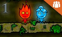 Fireboy and Watergirl in the Forest Temple - classic free game at GoGy