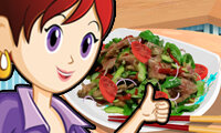 Тайский салат с мясом: кухня Сары