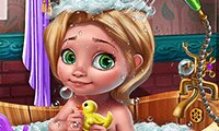 Bañando a la bebé - Un juego gratis para chicas en 