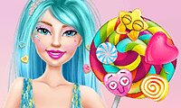 Ellie and Eliza in Candyland