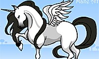 Atraksi Berpakaian Pony berambut kuda